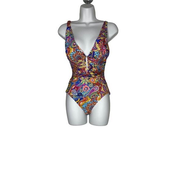 Bleu Rod Beattie Groovy Baby OTS Mio with Molded Cups Swimsuit -‎ Women's Size 4 - Picture 2 of 9